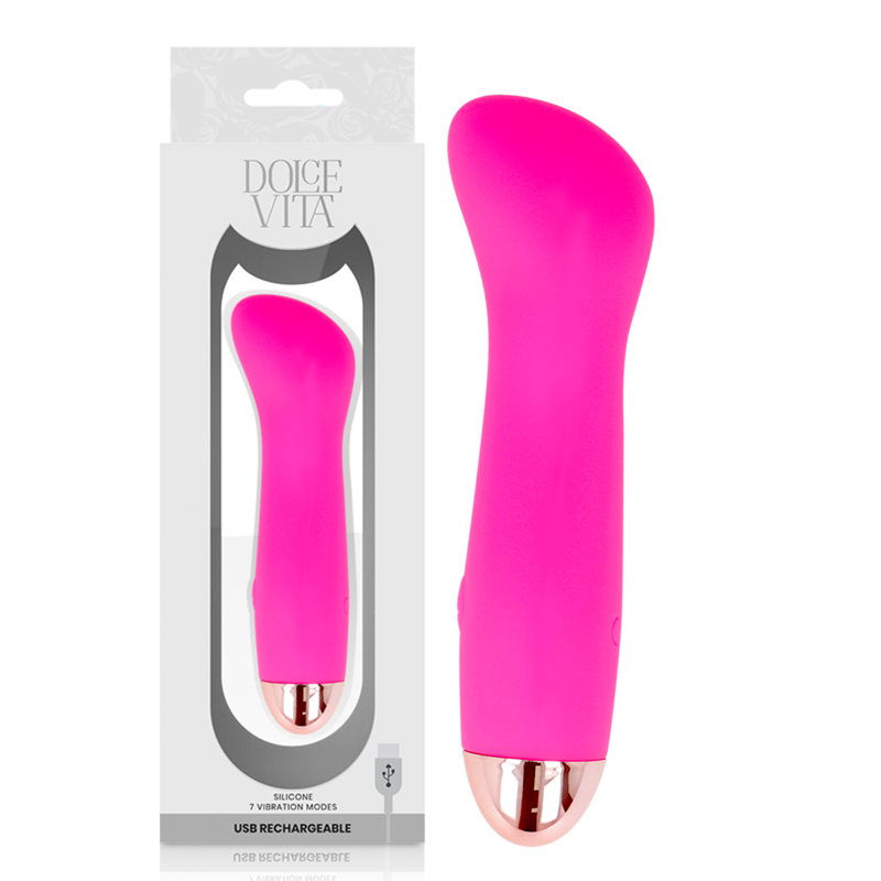 DOLCE VITA - VIBRATEUR RECHARGEABLE ONE ROSE 7 VITESSES - Image 3