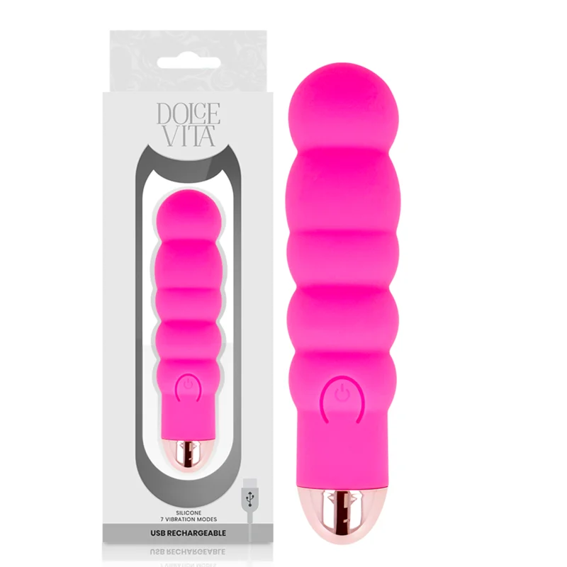 Dolce Vita - Vibrateur Rechargeable Six Rose 7 Vitesses