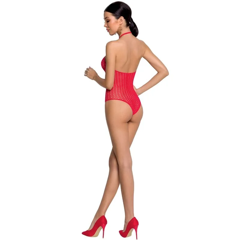 Passion - Femme Bs088 Bodystocking Rouge Taille Unique - Image 3