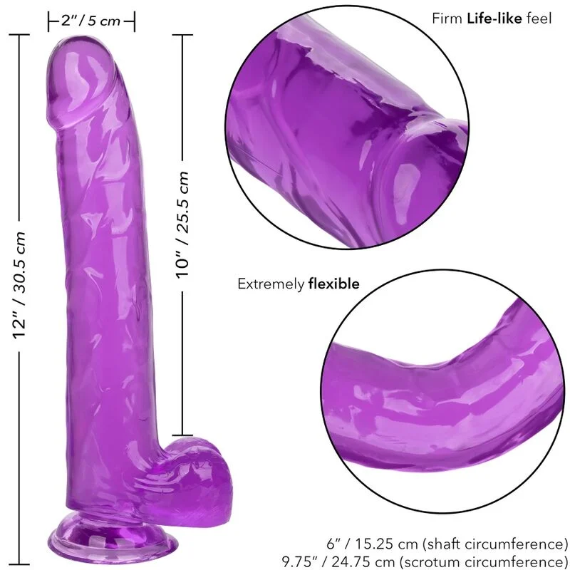 Calexotics - Size Queen Dildo Purple 25.5 Cm - Image 7