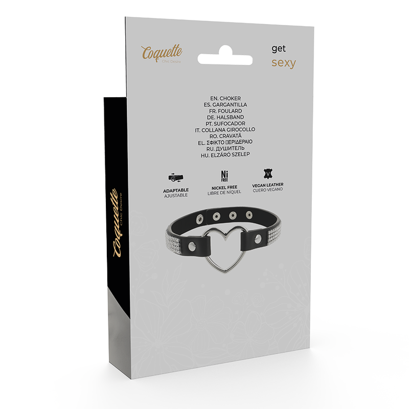 COQUETTE CHIC DESIRE - RAS DE COU EN CUIR VEGAN AVEC COEUR - Image 7