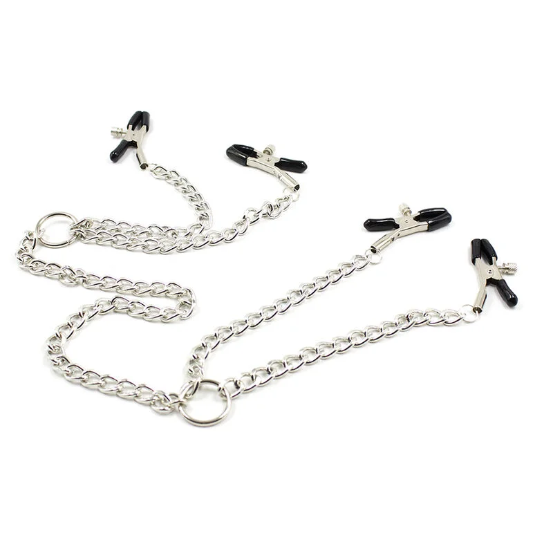 Ohmama Fetish - 4 Nipple Clamps With Chains