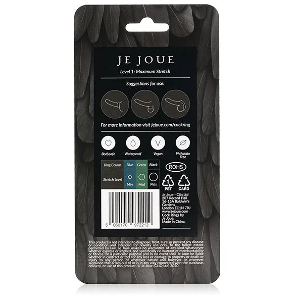 Je Joue - Anneau Pénial En Silicone  Extension Maximale - Noir - Image 6