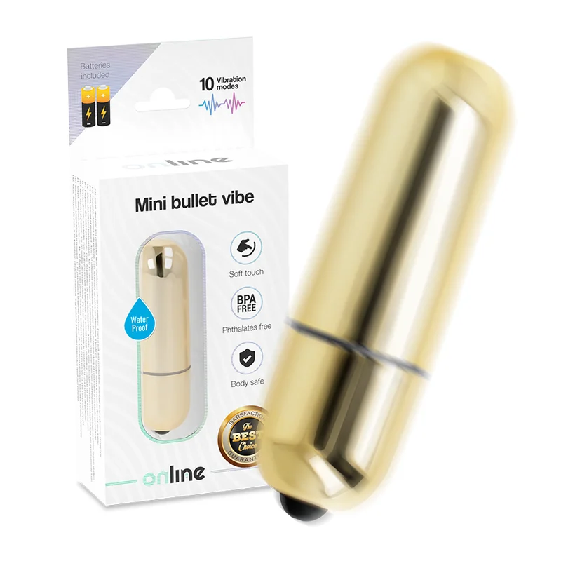 Online - Mini Balle Vibrante Dorée