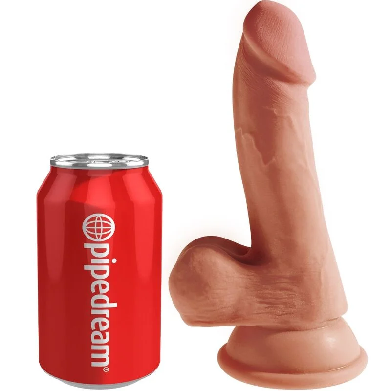 KING COCK - PLUS DILDO 3D MET BALLEN 17 CM - Image 3
