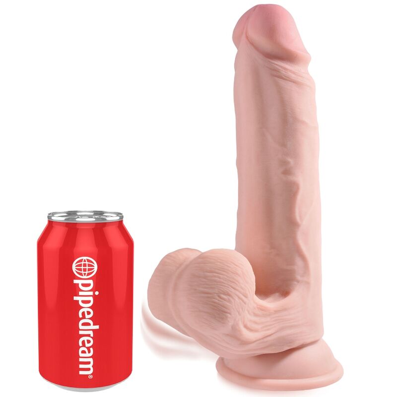 KING COCK - PLUS 3D DILDO SWINGING BALLS 20.3 CM - Image 3