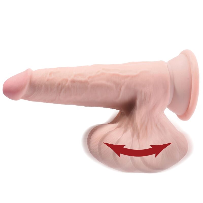 KING COCK - PLUS 3D DILDO SWINGING BALLS 20.3 CM - Image 5
