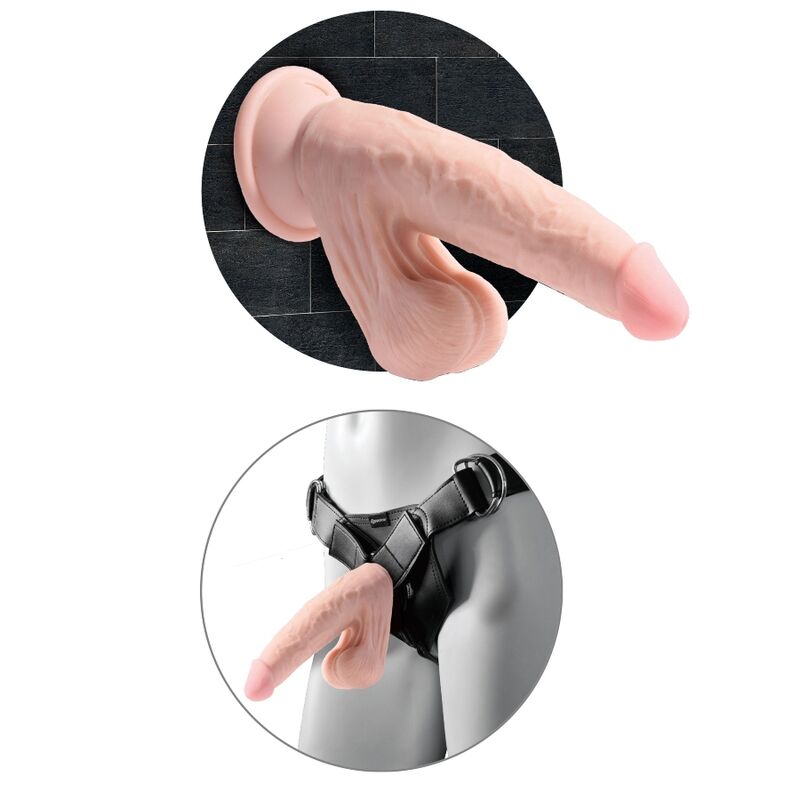 KING COCK - PLUS 3D DILDO SWINGING BALLS 20.3 CM - Image 6