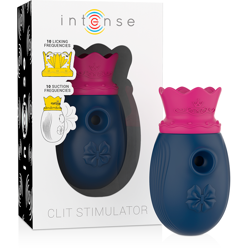 INTENSE - STIMULATEUR DE CLITORIS 10 MODES D'ASPIRATION ET DE LÉCHAGE - BLEU - Image 3
