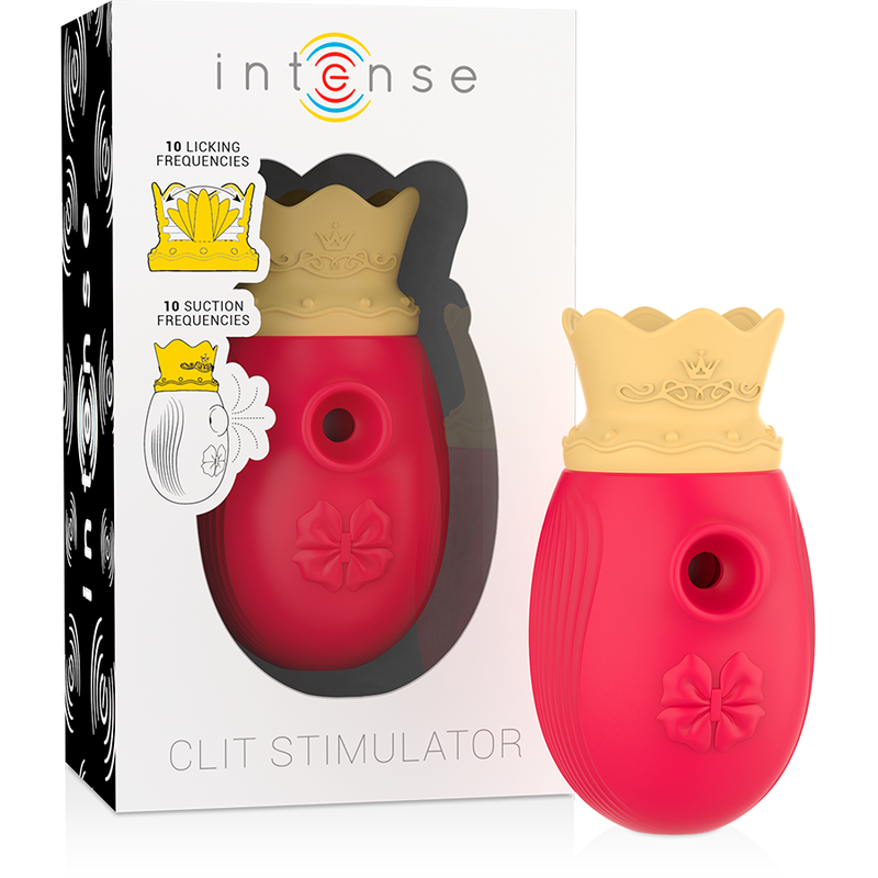 INTENSE - STIMULATEUR CLITORIS 10 MODES D'ASPIRATION ET DE LÉCHAGE - ROUGE - Image 3