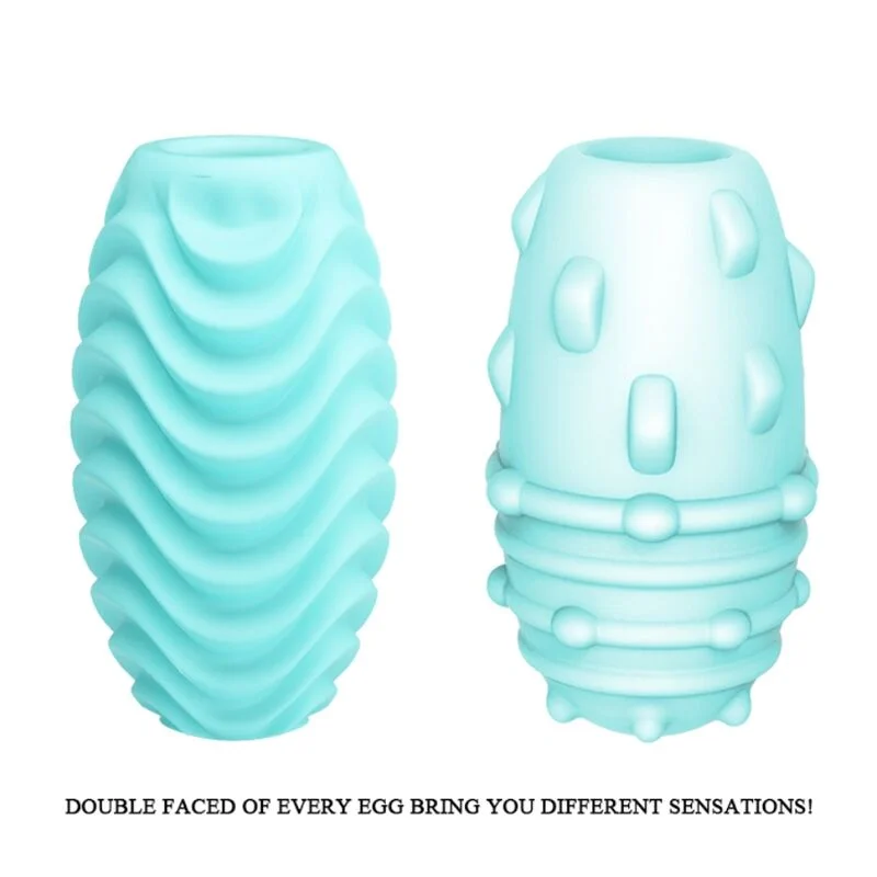 Pretty Love - Dubbele Masturbatie Ei Turquoise - Image 4