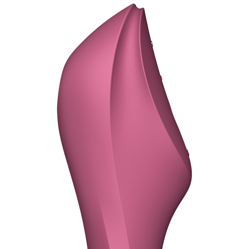 SATISFYER - STIMULATEUR ET VIBRATEUR CURVY TRINITY 3 ROUGE - Image 3