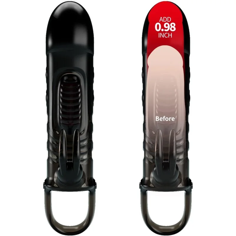 PRETTY LOVE - SLOANE RABBIT PENIS SHEATH BLACK - Image 3