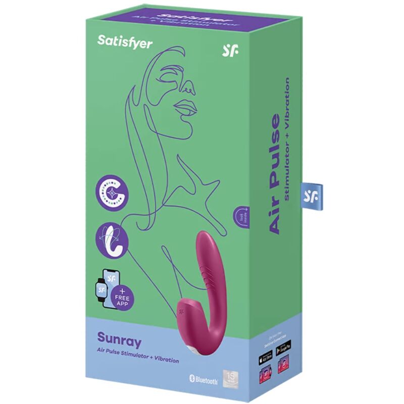 SATISFYER - APPLICATION SUNRAY STIMULATEUR ET VIBRATEUR ROUGE - Image 4