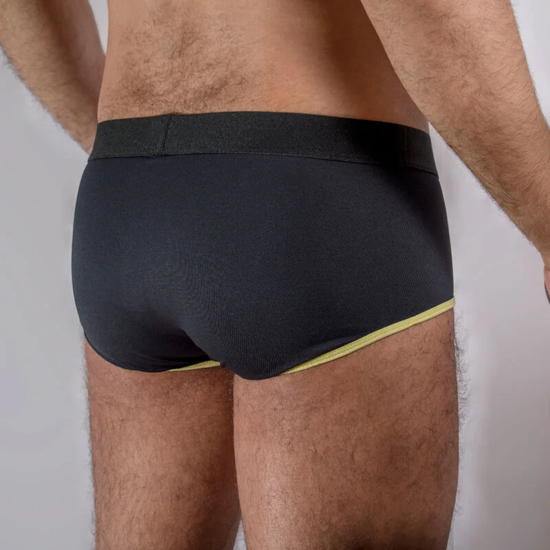 MACHO - MS24A BRIEF UNDERPANTS DARK YELLOW - Image 3