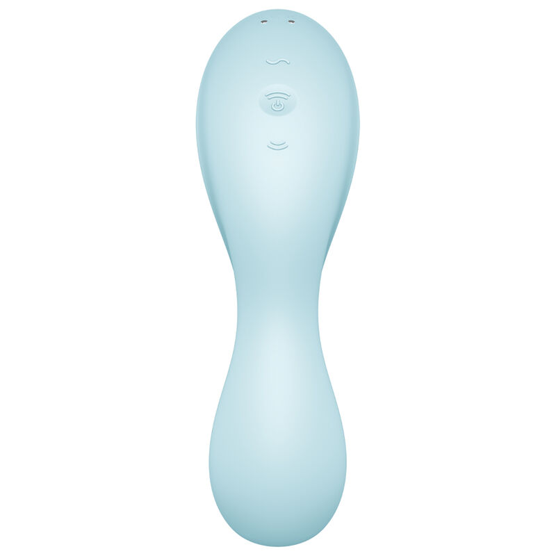 SATISFYER - APPLICATION STIMULATEUR ET VIBRATEUR CURVY TRINITY 5 BLEU - Image 4