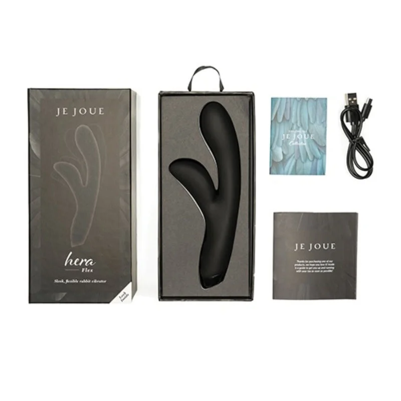 JE JOUE - HERA FLEX RABBIT VIBRATOR - BLACK - Image 5
