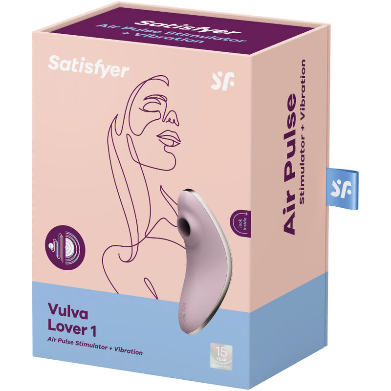 SATISFYER - VULVA LOVER 1 STIMULATEUR ET VIBRATEUR AIR PULSE VIOLET - Image 5
