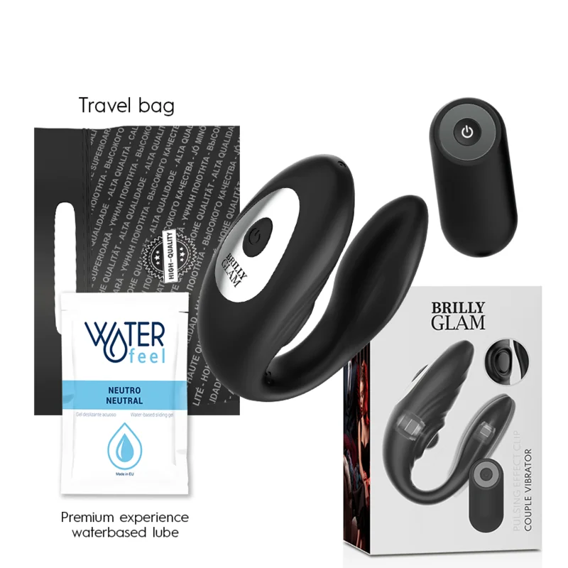 Brilly Glam- Couple Télécommande À Impulsions Et Vibrantes