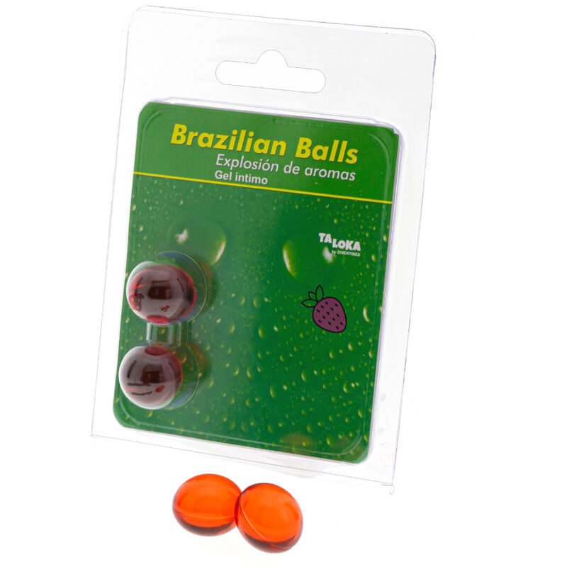 Taloka - 2 Boules Brésiliennes Gel Intime Fraise - Image 3