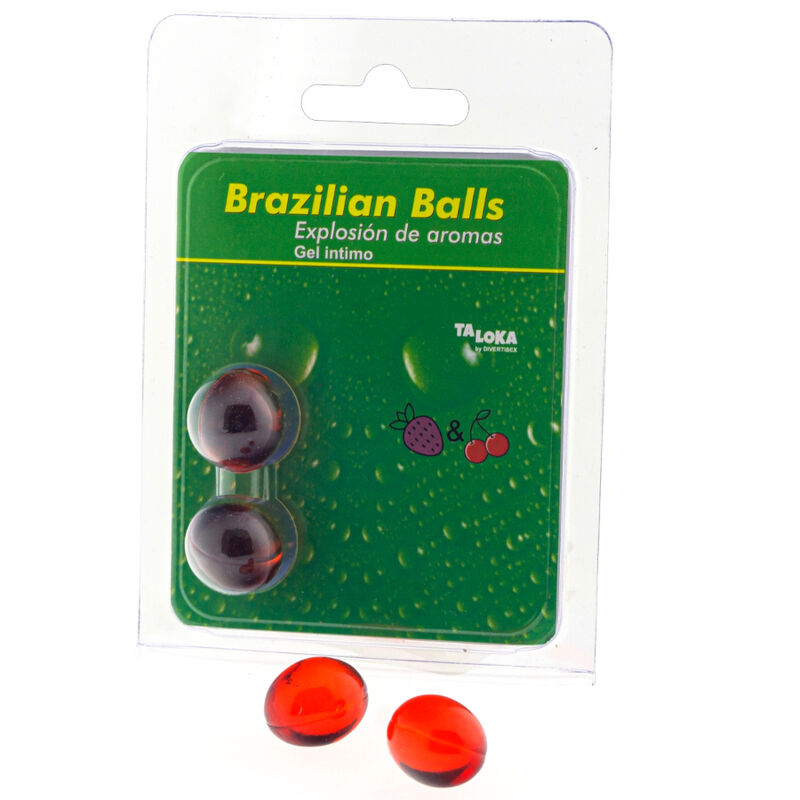 Taloka - 2 Boules Brésiliennes Gel Intime Fraise & Cerise - Image 3