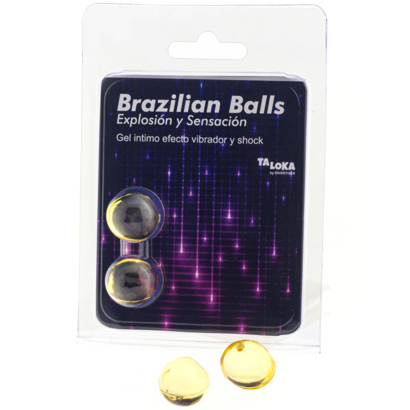 Taloka - 2 Balles Brésiliennes Vibrant & Effet De Choc Gel Excitant - Image 3
