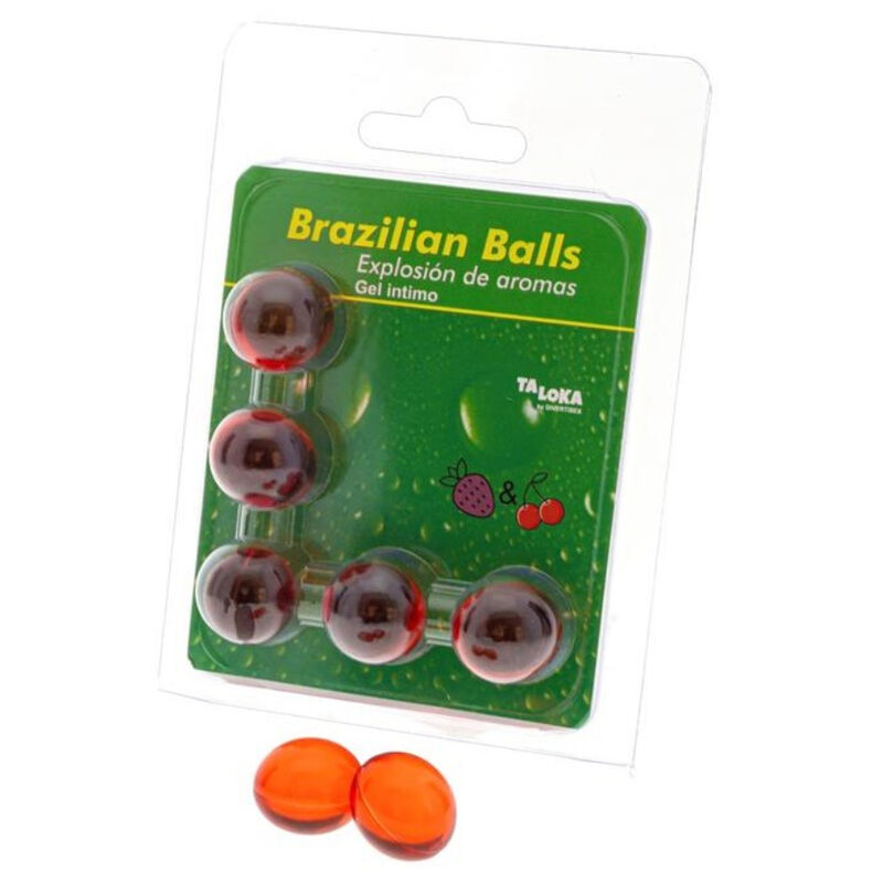 Taloka - 5 Brazilian Balls Strawberry & Cherry Intimate Gel - Image 3