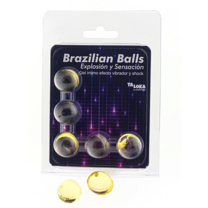 Taloka - 5 Brazilian Balls Vibrating & Shock Effect Exciting Gel - Image 3