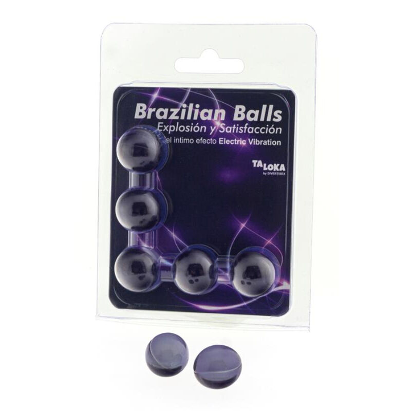 Taloka - 5 Brazilian Balls Electric Vibrating Effect Exciting Gel - Image 3
