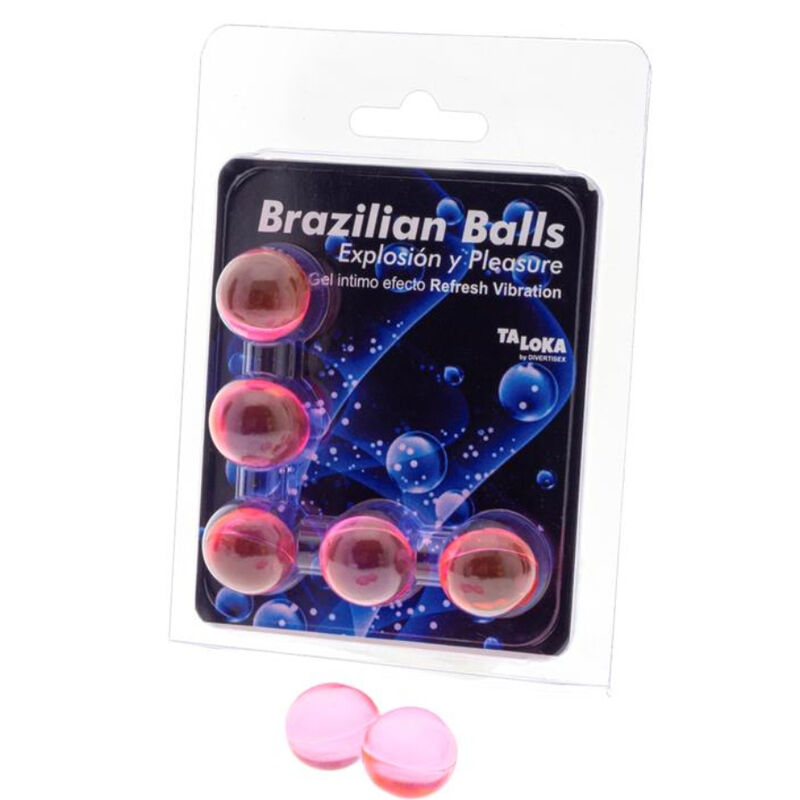 Taloka - 5 Brazilian Balls Refresh Vibrating Effect Exciting Gel - Image 3