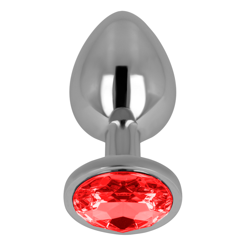 OHMAMA - ANAL PLUG WITH RED CRYSTAL 8 CM - Image 4