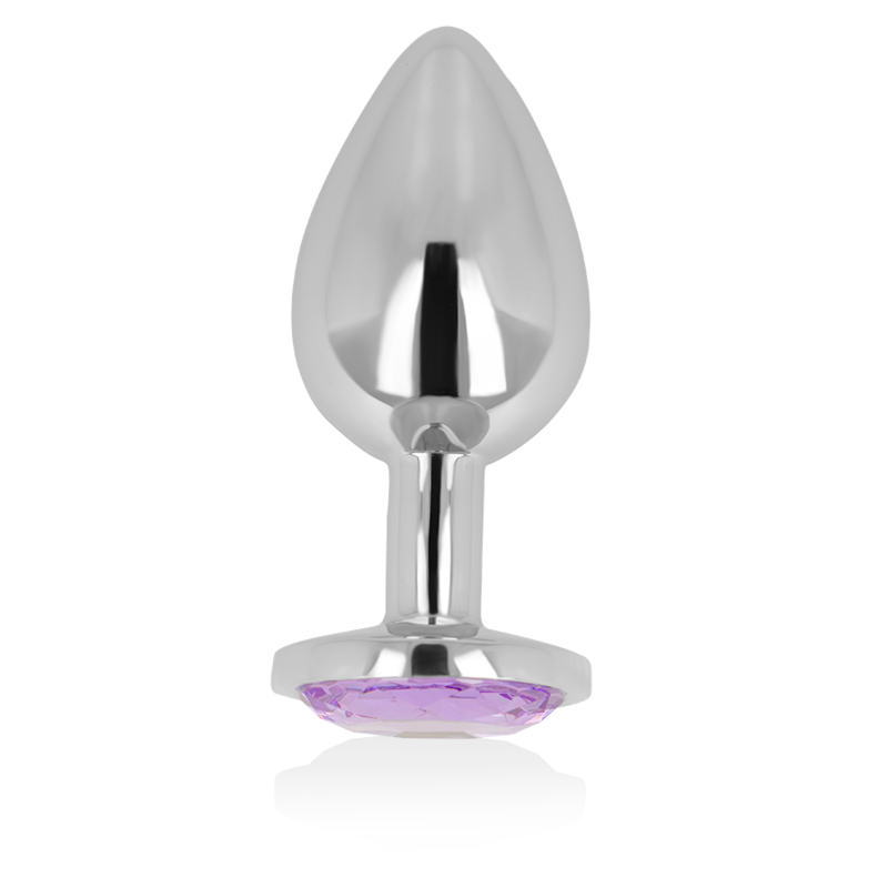 OHMAMA - ANAL PLUG WITH VIOLET CRYSTAL 8 CM - Image 3