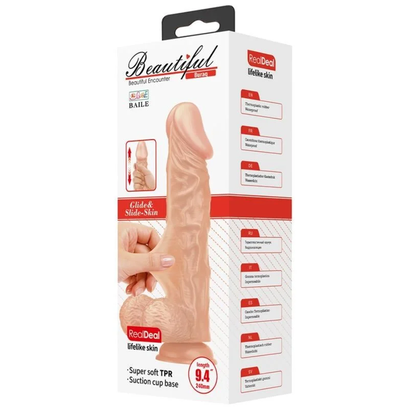 Baile - Mooie Ontmoeting Buraq Realistische Flexibele Dildo 24 Cm Natuurlijk - Image 8
