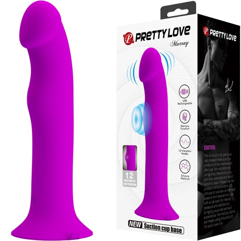 PRETTY LOVE - VIBRATEUR MURRAY ET STIMULATEUR DE POINT G VIOLET - Image 3