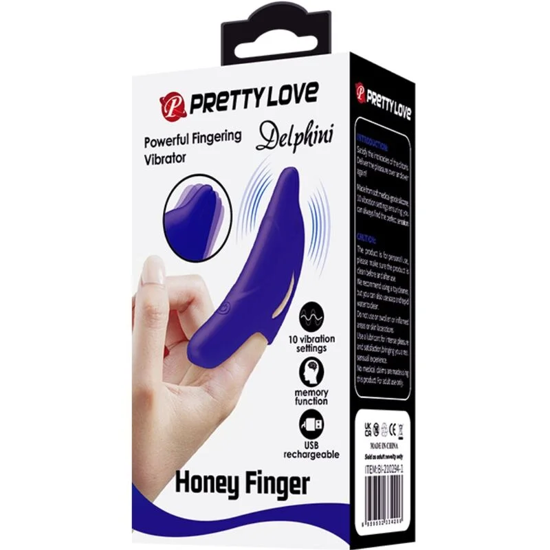 PRETTY LOVE - DELPHINI POWERFUL DARK BLUE FINGER STIMULATOR - Image 11