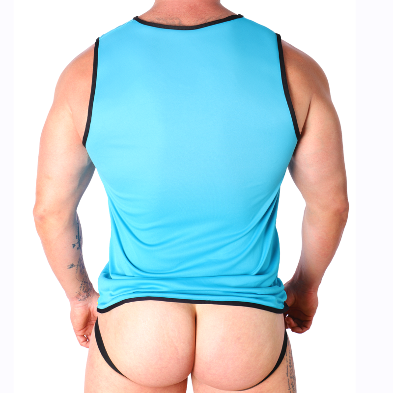 MACHO - T-SHIRT BLEU L/XL - Image 5