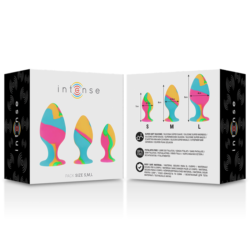INTENSE - ENSEMBLE DE BOUCHONS EN SILICONE MULTICOLORE - Image 5