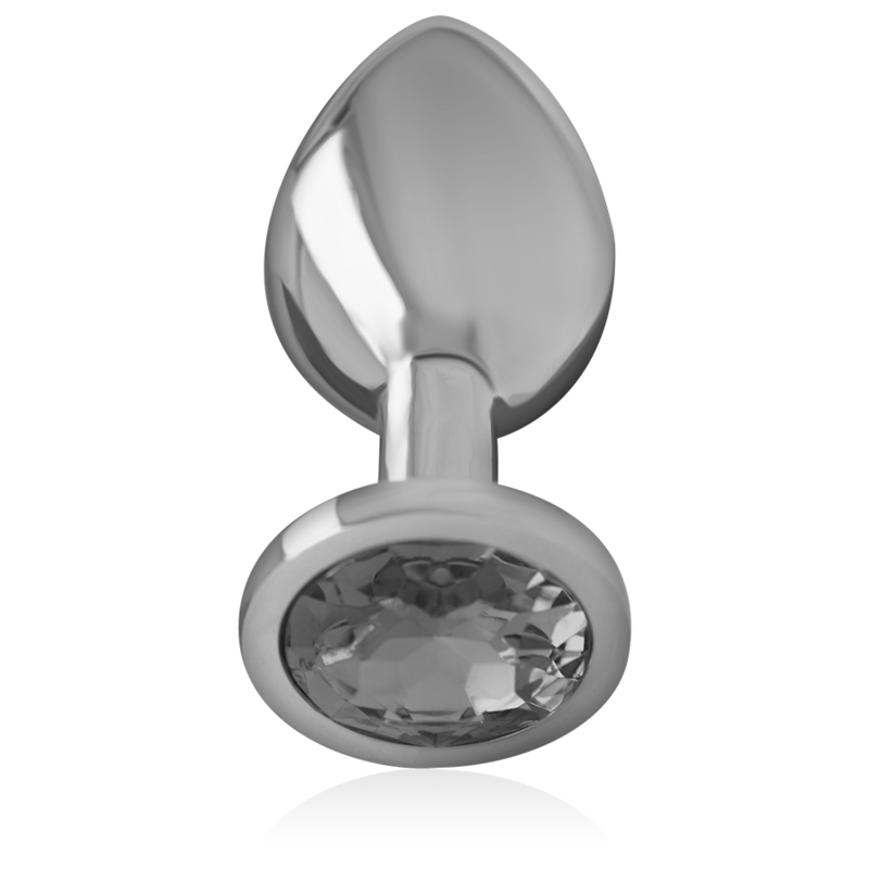 INTENSE - ALUMINUM METAL ANAL PLUG WITH BLACK CRYSTAL - Image 3