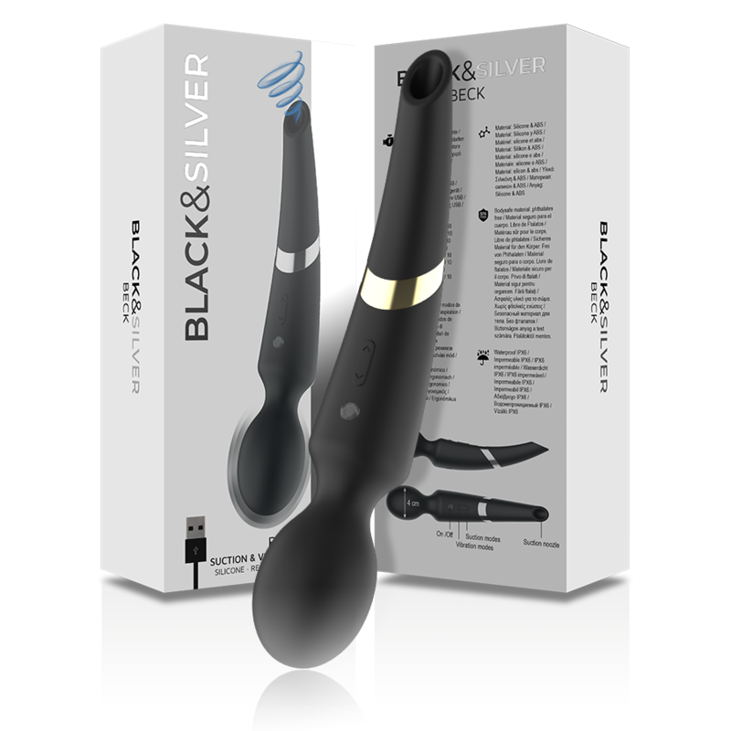 BLACK&SILVER - BAGUETTE ET VENTOUSE BECK 2 EN 1 SILICONE - Image 7