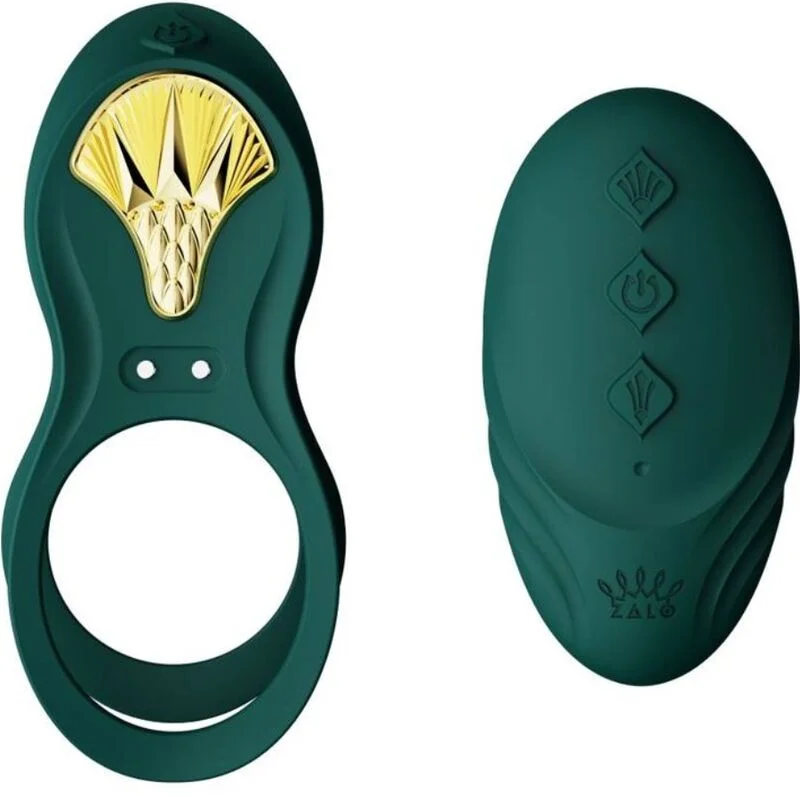 Zalo - Bague Vibrante Couples Bayek Verte