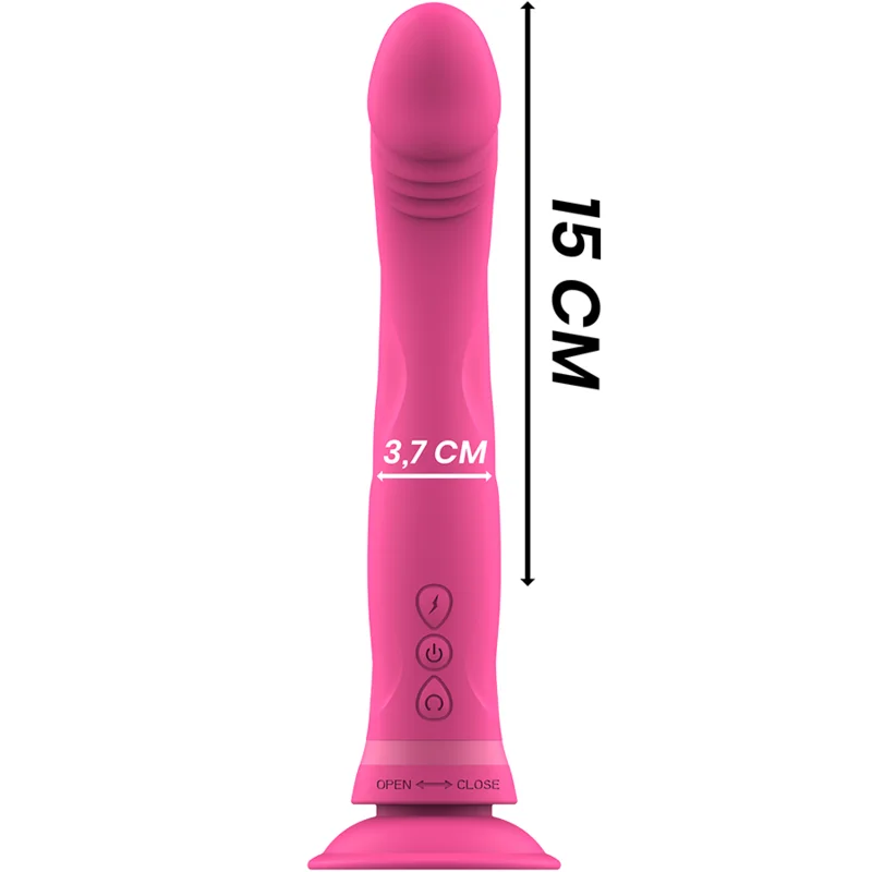 INTENSE - GODE VIBRATEUR EN SILICONE ROSE MICHELANGELO - Image 5