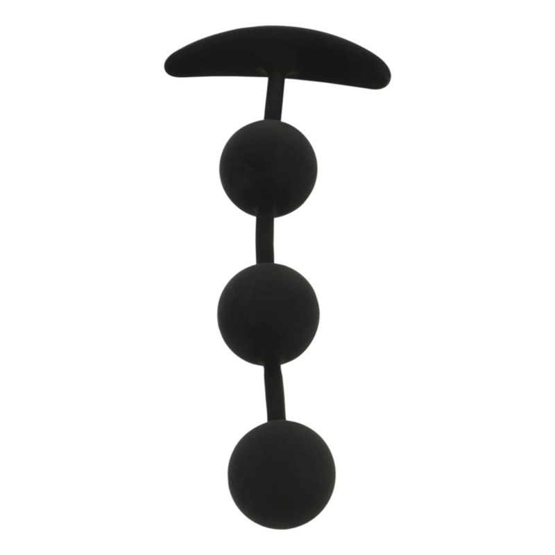 BLACK&SILVER - CHAPELET ANAL HARRY 3 SPHÈRES EN SILICONE 14 CM - Image 5