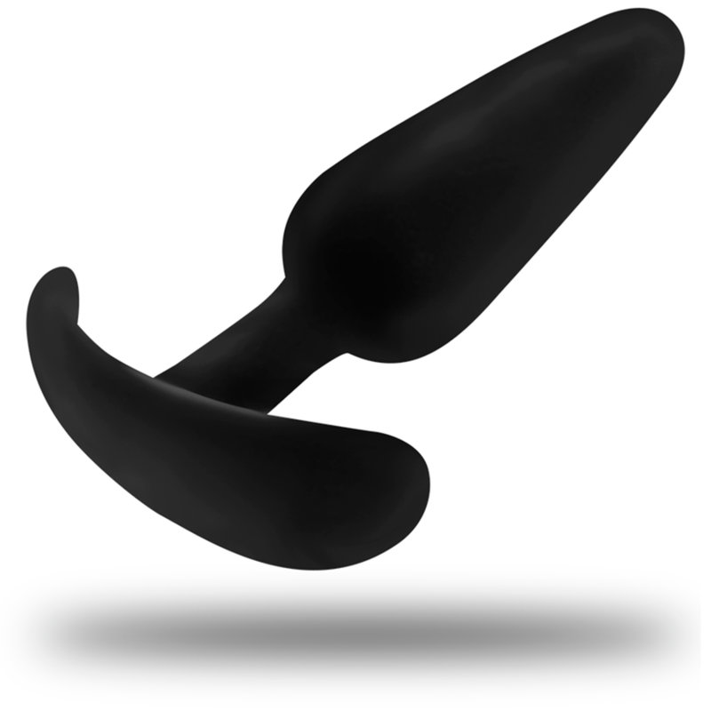 BLACK&SILVER - PLUG ANAL EN SILICONE KAEL AVEC POIGNÉE MOYENNE - Image 3