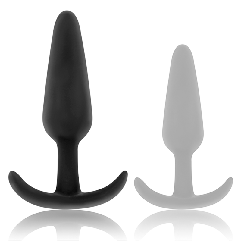 BLACK&SILVER - PLUG ANAL EN SILICONE KAEL AVEC POIGNÉE MOYENNE - Image 4