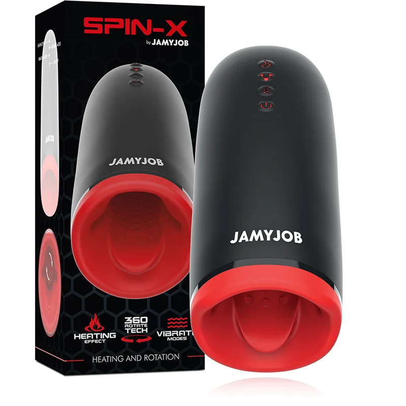 Jamyjob - Masturbateur Chauffant Et Rotation Spin-X