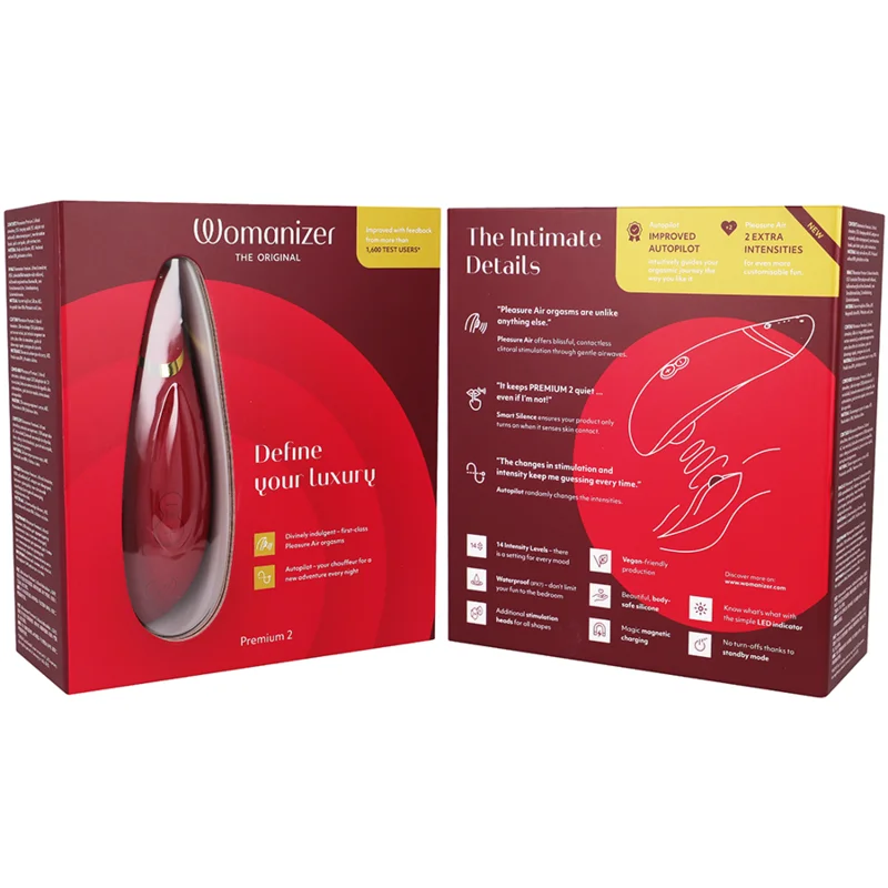 Womanizer - Premium 2 Clitoral Stimulator Bordeaux - Image 8
