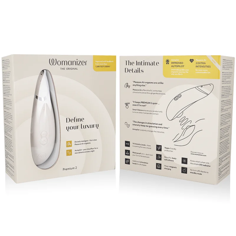 Womanizer - Premium 2 Clitoral Stimulator Warm Gray - Image 8