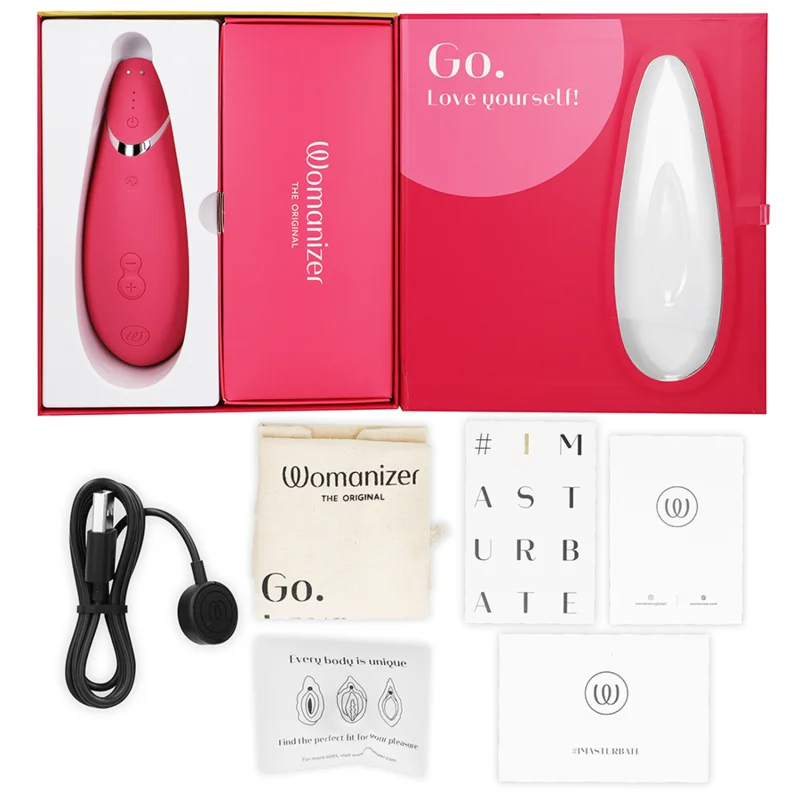 Womanizer - Premium 2 Clitoral Stimulator Raspberry - Image 7