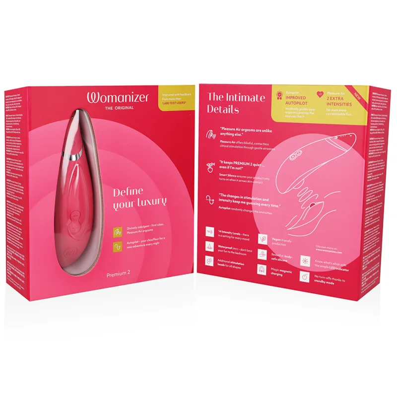 Womanizer - Premium 2 Clitoral Stimulator Raspberry - Image 8