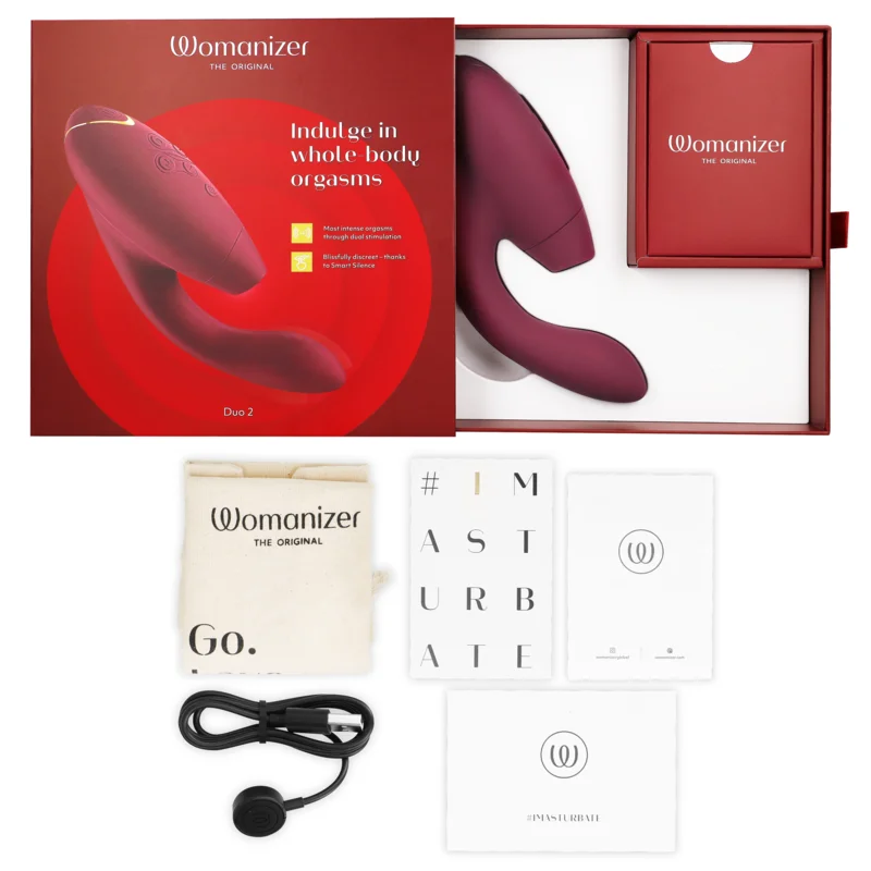 WOMANIZER - DUO 2 STIMULATEUR BORDEAUX - Image 6